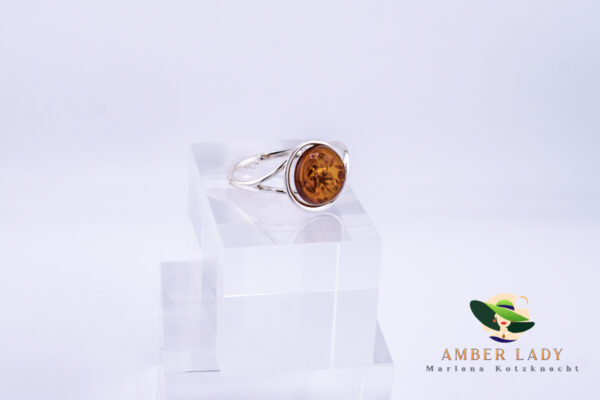 Amber Ring 925 Sterling Silver